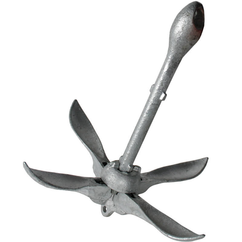 4kg Folding Grapnel Anchor Galvanized