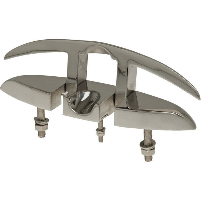 Folding Cleat with Studs 215mm SS316