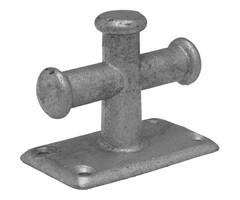 Kruisbolder Boot 140x80mm met Voetplaat Gegalvaniseerd