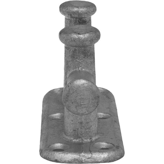 Dubbele Kruisbolder 180x70mm met Voetplaat Gegalvaniseerd