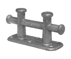 Dubbele Kruisbolder 235x90mm met Voetplaat Gegalvaniseerd