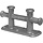 Double Cross Bollard 235x90mm Galvanized