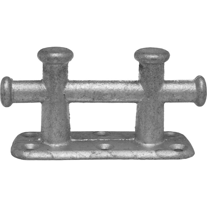 Dubbele Kruisbolder 235x90mm met Voetplaat Gegalvaniseerd