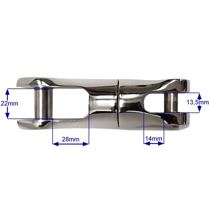 Anchor Swivel Connector 10-12mm SS316