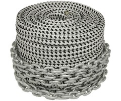 12mm Anchor Rope 50m Polyester with 6mm x 4.5m Chain
