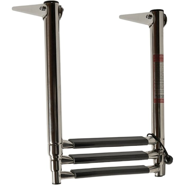 Folding & Telesopic Boat Platform Ladder 3 Steps SS316