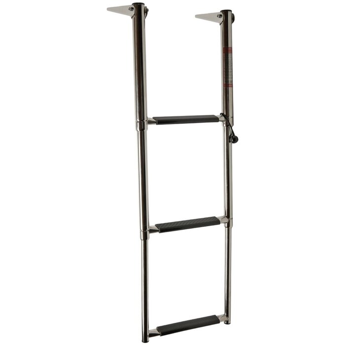 Folding & Telesopic Boat Platform Ladder 3 Steps SS316