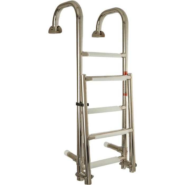 Folding Boat Ladder 5 Steps 116x26cm SS316
