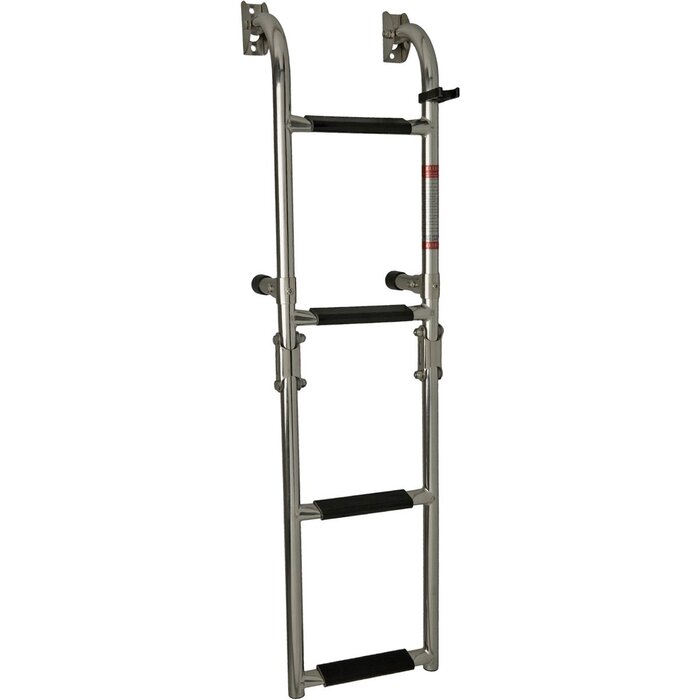 Folding Boat Ladder 4 Steps 88x22cm SS316