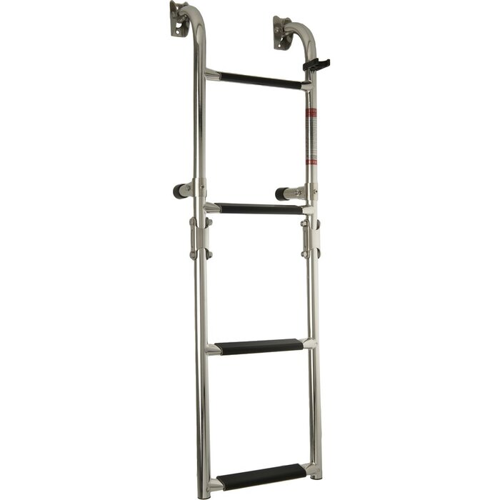 Opvouwbare Zwemtrap Rvs 4 Treden 88x26cm