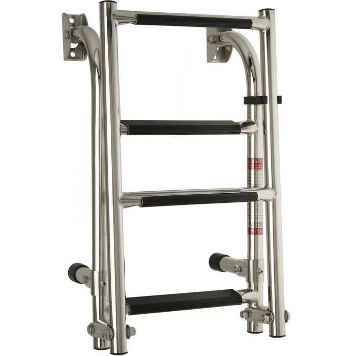Folding Boat Ladder 4 Steps 88x26cm SS316