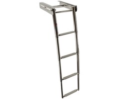 Under Platform Telescopic Boat Ladder 4 Steps SS316
