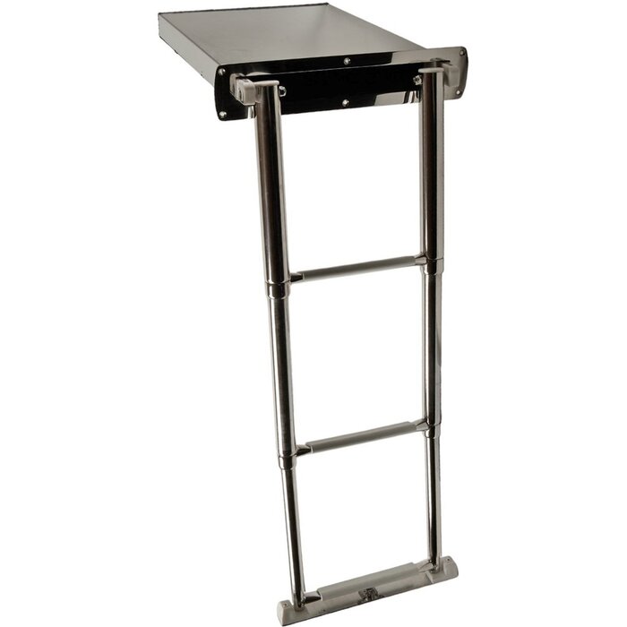 Zwemtrap Rvs 3 Treden Inbouwmodel met Cassette
