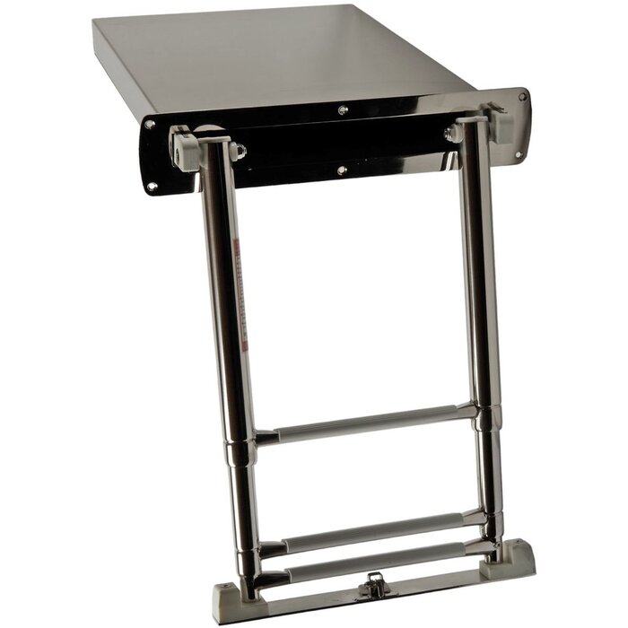 Zwemtrap Rvs 3 Treden Inbouwmodel met Cassette