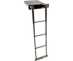 Telescopic Boat Ladder 4 Steps In Concealed Box