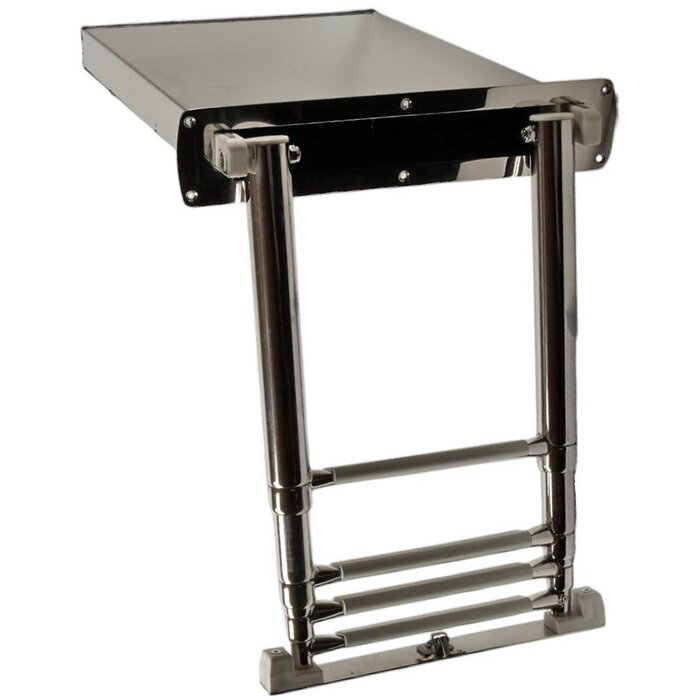 Telescopic Boat Ladder 4 Steps In Concealed Box