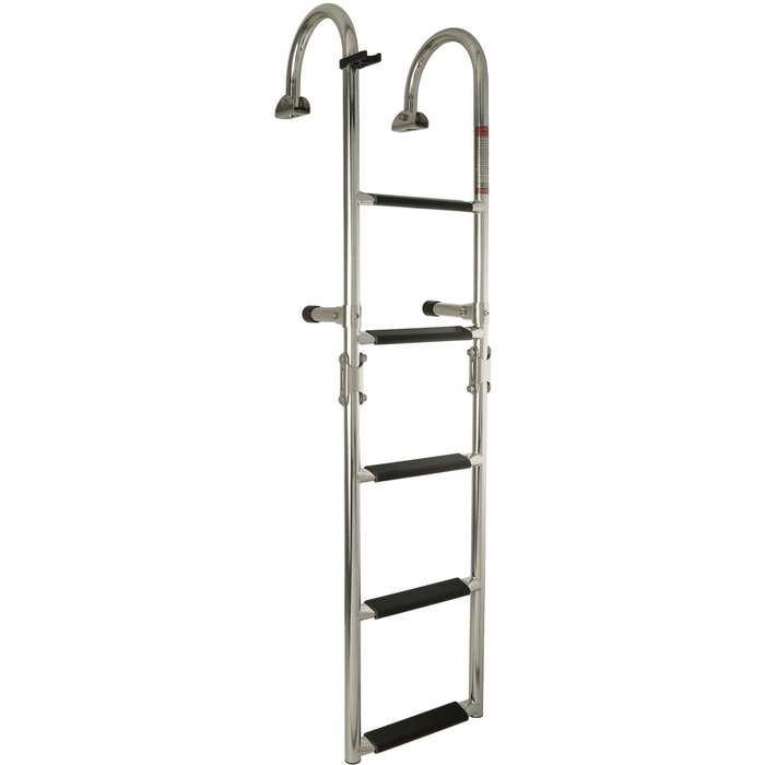 Opvouwbare Zwemtrap Rvs 5 Treden 111x25cm