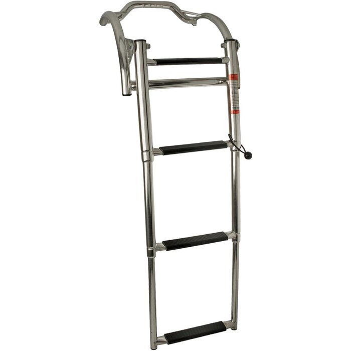 Telescopic Inflatable Boat Ladder 4 Steps SS316