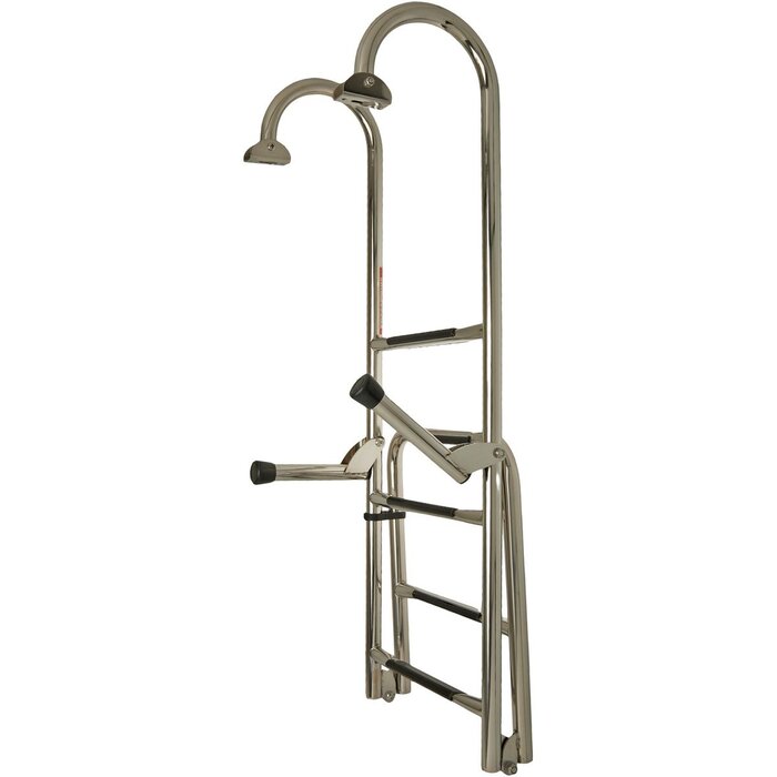 Opvouwbare Zwemtrap Rvs 5 Treden 140x35cm