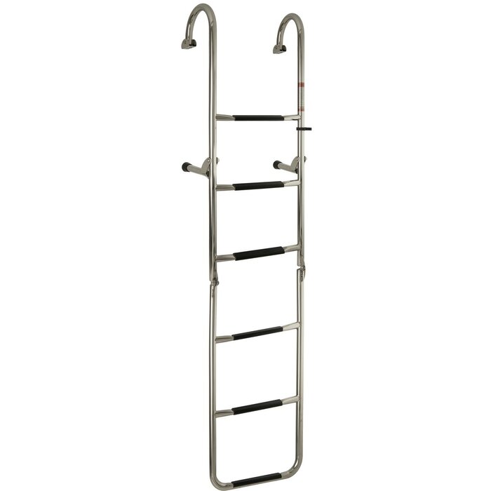 Opvouwbare Zwemtrap Rvs 6 Treden 165x35cm