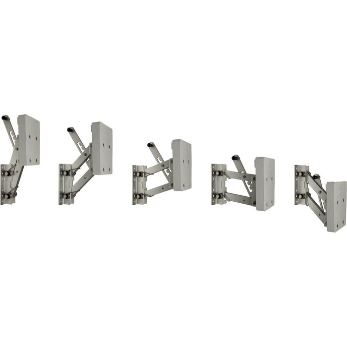 Buitenboordmotorstoel Tot 30kg Aluminium met Kunststof Plaat Wit