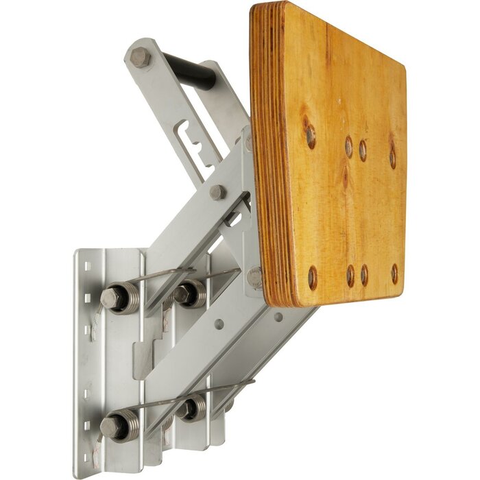Buitenboordmotorstoel Tot 50kg Aluminium met Houten Plaat