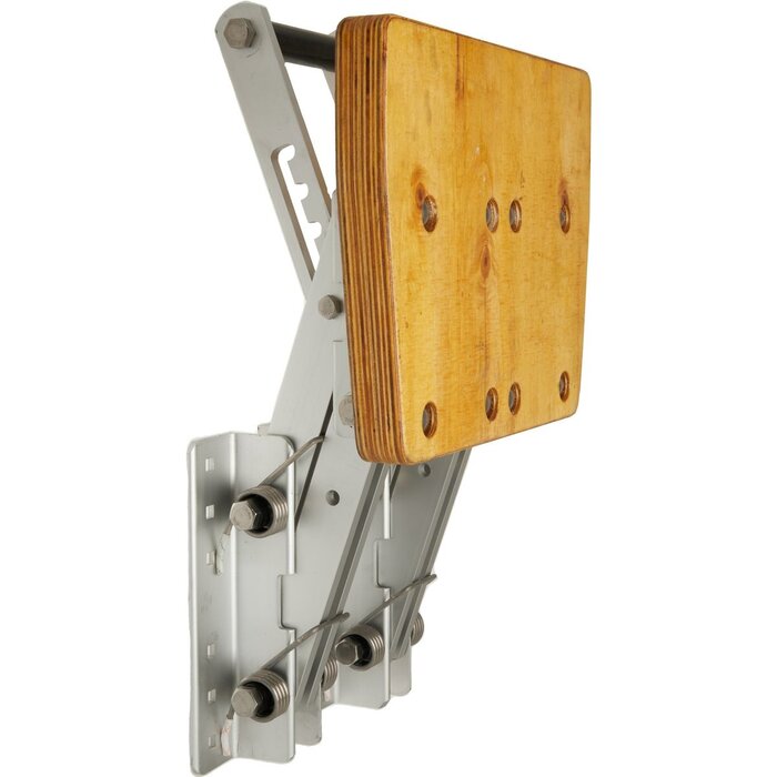 Buitenboordmotorstoel Tot 50kg Aluminium met Houten Plaat