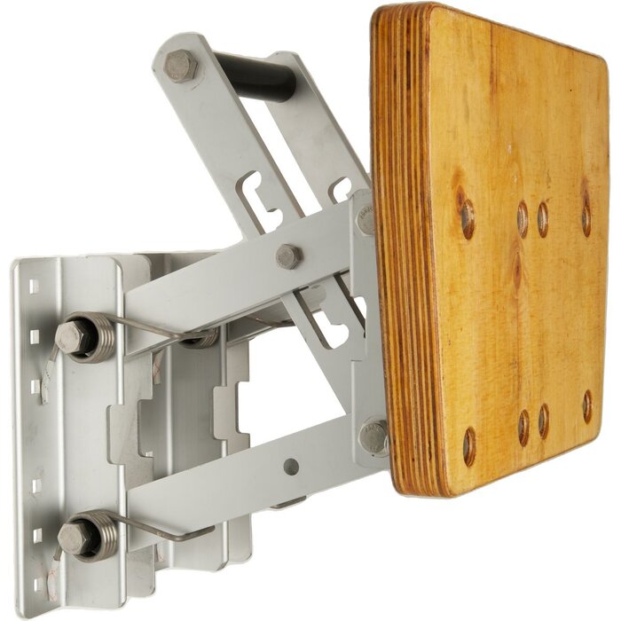 Buitenboordmotorstoel Tot 50kg Aluminium met Houten Plaat