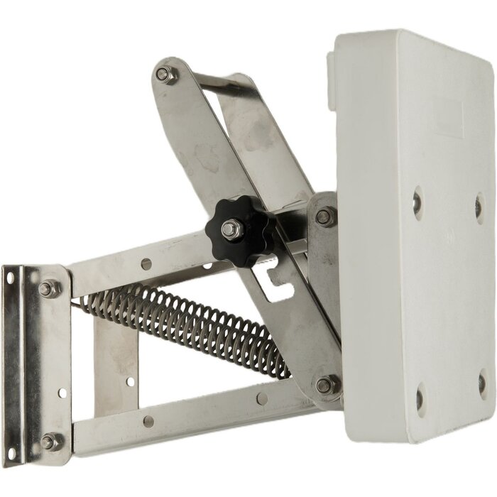 Buitenboordmotorstoel Tot 40kg Rvs met Kunststof Plaat Wit