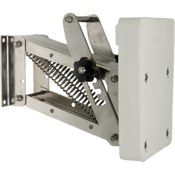 Buitenboordmotorstoel Tot 40kg Rvs met Kunststof Plaat Wit