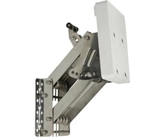 Kicker Motor Bracket Adjustable Hook Up to 40kg SS with Plastic Pad White
