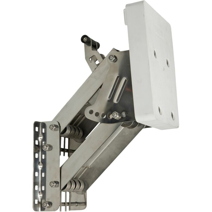 Kicker Motor Bracket Adjustable Hook Up to 40kg SS with Plastic Pad White