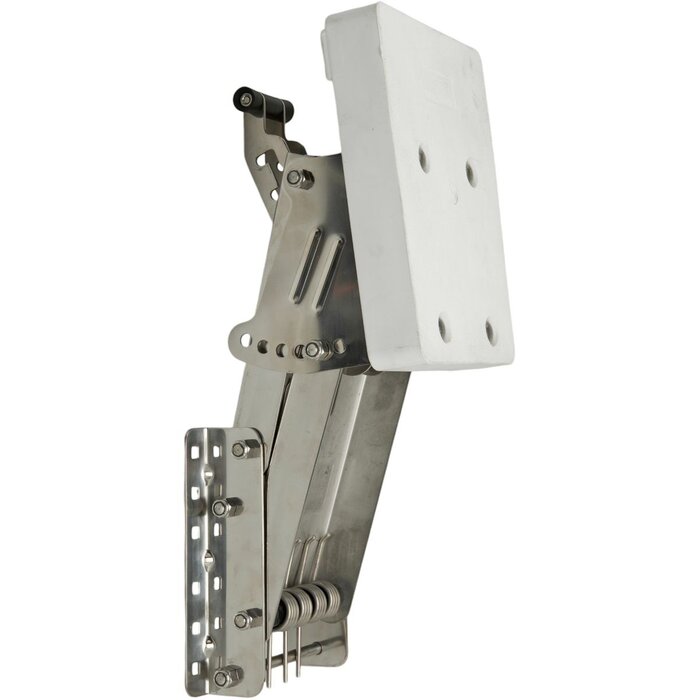 Kicker Motor Bracket Adjustable Hook Up to 40kg SS with Plastic Pad White