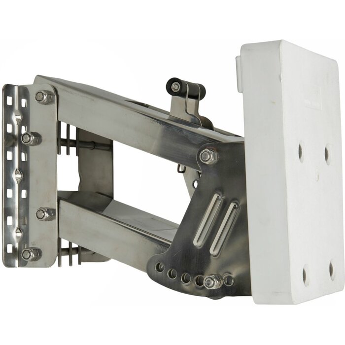 Kicker Motor Bracket Adjustable Hook Up to 40kg SS with Plastic Pad White