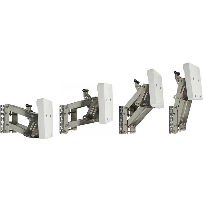 Kicker Motor Bracket Adjustable Hook Up to 40kg SS with Plastic Pad White