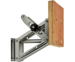 Buitenboordmotorstoel Tot 30kg Rvs met Houten Plaat