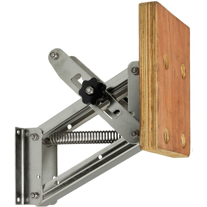 Buitenboordmotorstoel Tot 30kg Rvs met Houten Plaat