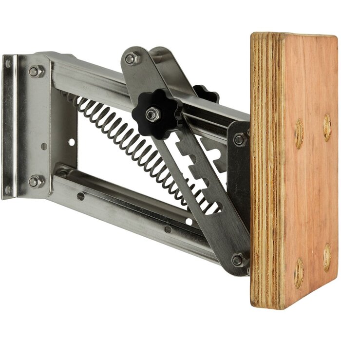 Buitenboordmotorstoel Tot 30kg Rvs met Houten Plaat