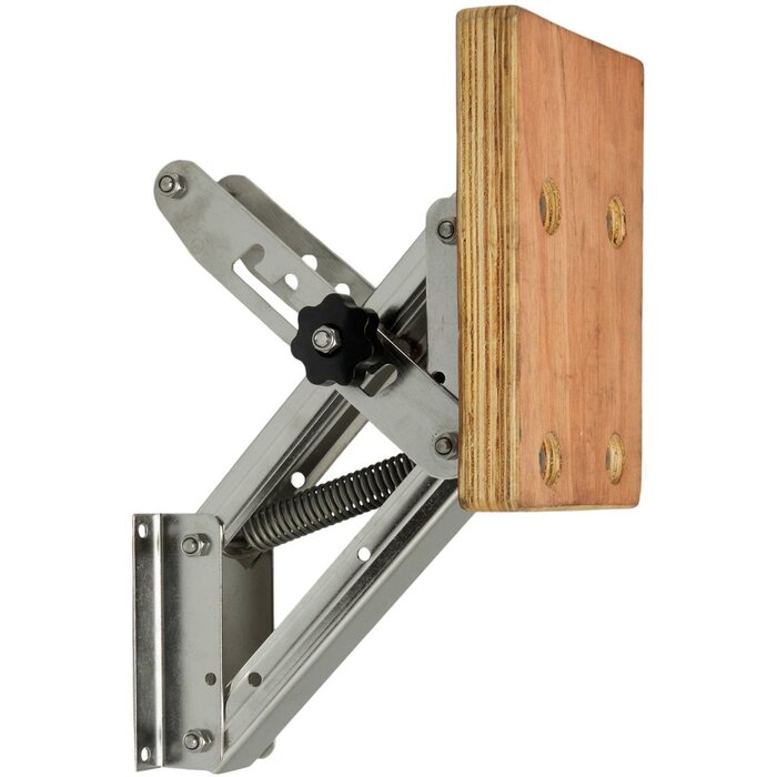 Buitenboordmotorstoel Tot 30kg Rvs met Houten Plaat