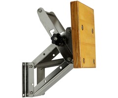 Buitenboordmotorstoel Tot 40kg Rvs met Houten Plaat
