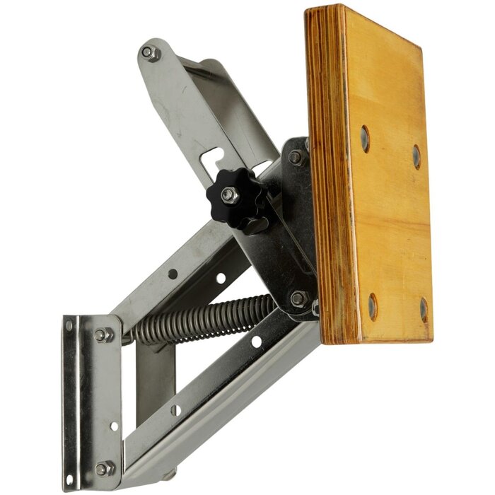 Buitenboordmotorstoel Tot 40kg Rvs met Houten Plaat