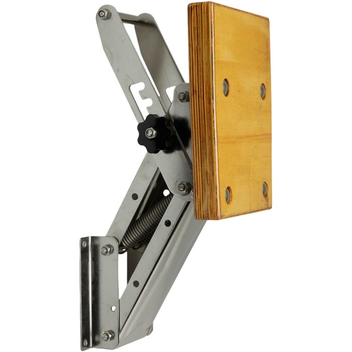 Buitenboordmotorstoel Tot 40kg Rvs met Houten Plaat