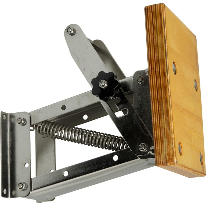 Buitenboordmotorstoel Tot 40kg Rvs met Houten Plaat
