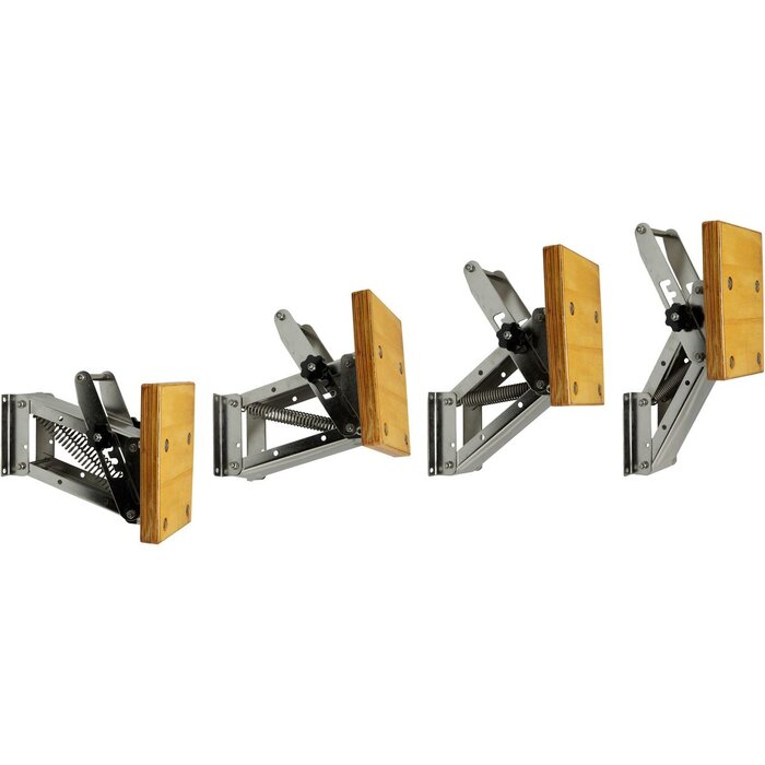 Buitenboordmotorstoel Tot 40kg Rvs met Houten Plaat