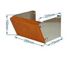Outboard Motor Bracket Up to 10HP Angled Transom-Mount