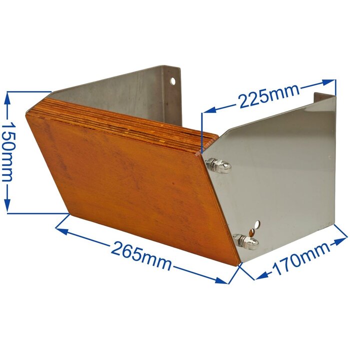 Outboard Motor Bracket Up to 10HP Angled Transom-Mount