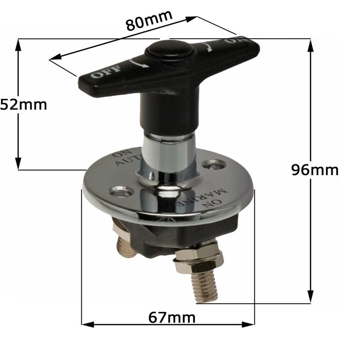 Accuschakelaar Heavy Duty 300 Ampere