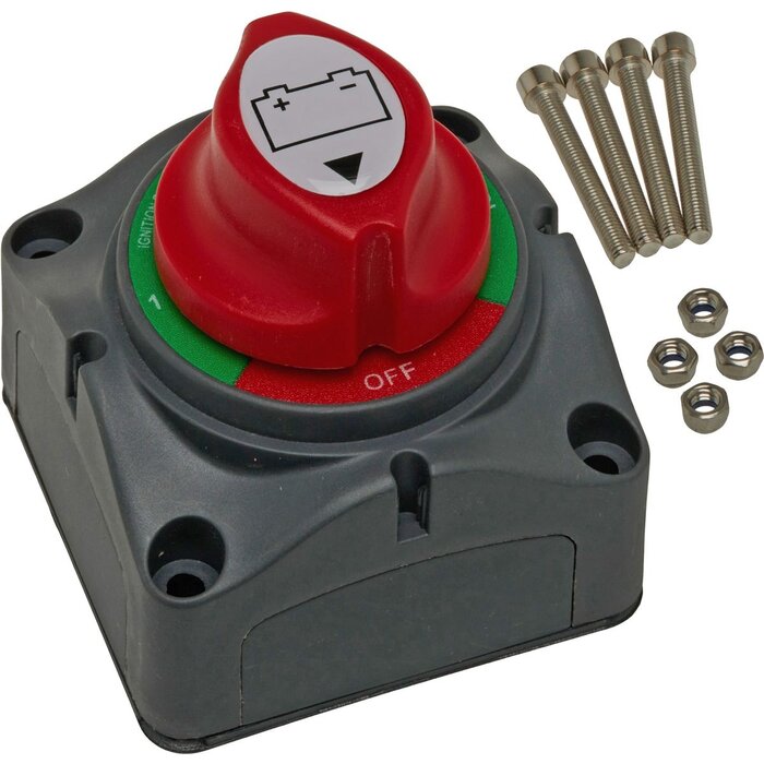 Boat Battery Switch 275A 4 Positions 68x68x75mm