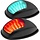 Port & Starboard LED Navigation Lights 98mm Up To 12m Black
