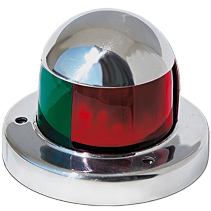 Bi-Colour LED Navigation light 61x46mm Up To 12m SS316